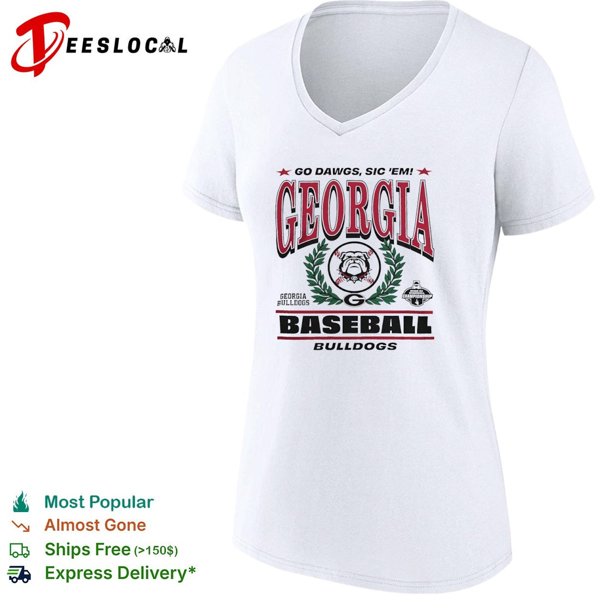 Georgia Bulldogs Baseball 2026 D1 Championship Go Dawgs Sic Em Bulldogs shirt
