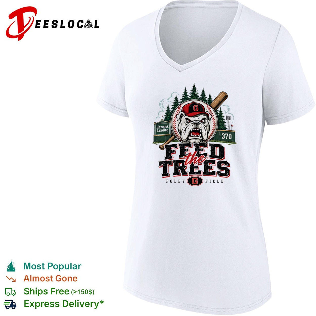 Georgia Bulldogs Feed the Trees Foley Field Hancock Landing Baseball NCAA shirt