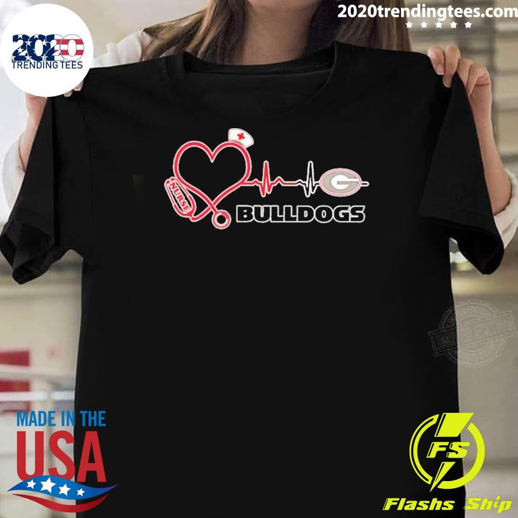 Georgia Bulldogs Nurse Heartbeat 2026 Shirt