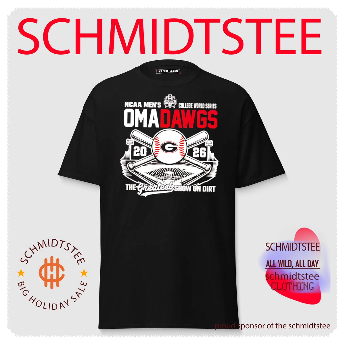 Georgia Bulldogs Omadawgs 2026 NCAA Baseball Men’s College World Series shirt