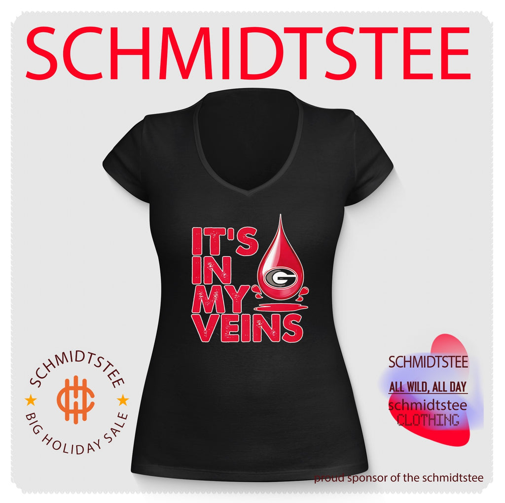 Georgia Bulldogs it’s in my veins blood graphic shirt