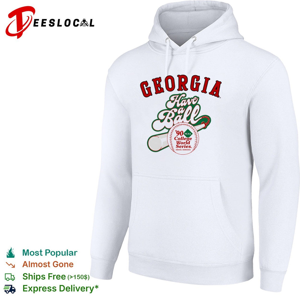 Georgia Have a Ball 90 NCAA College World Series Omaha Nebraska baseball shirt