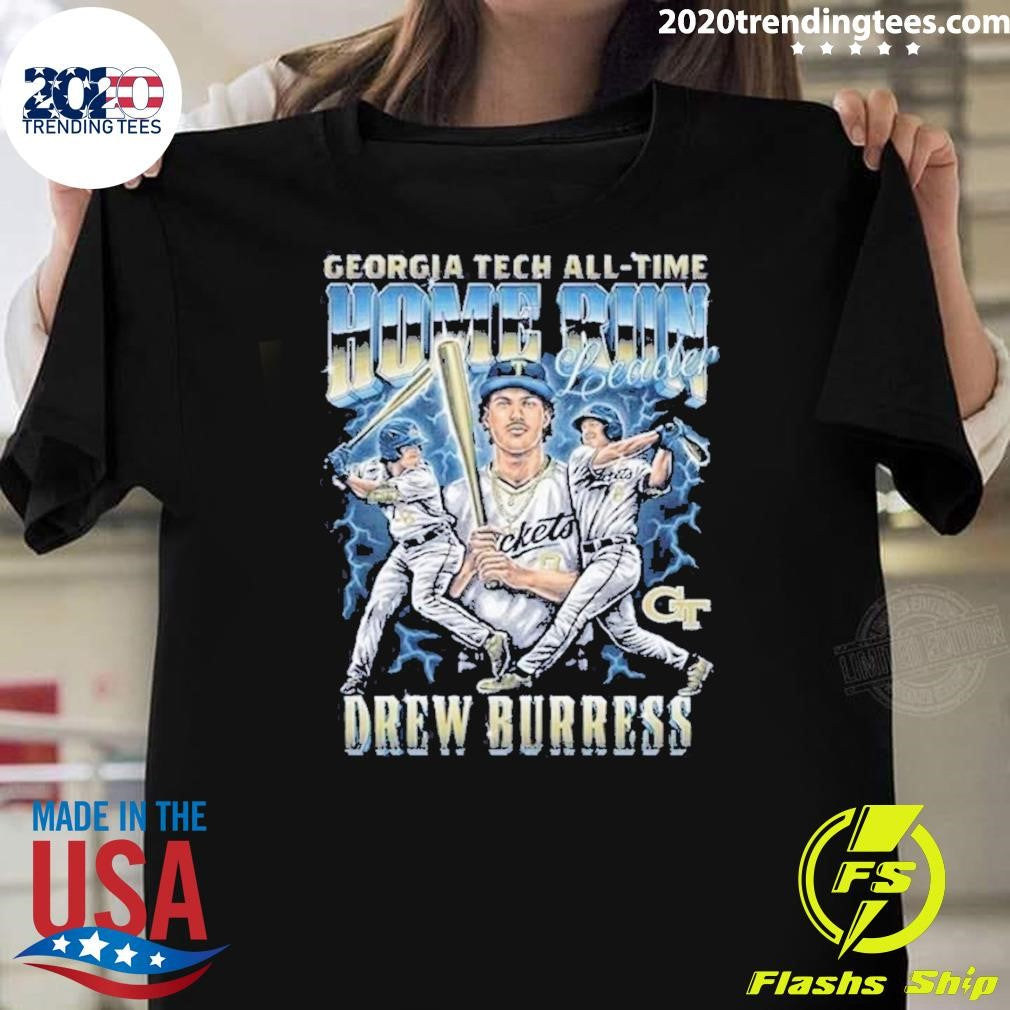 Georgia Tech All-Time Homerun Leader Drew Burress Shirt