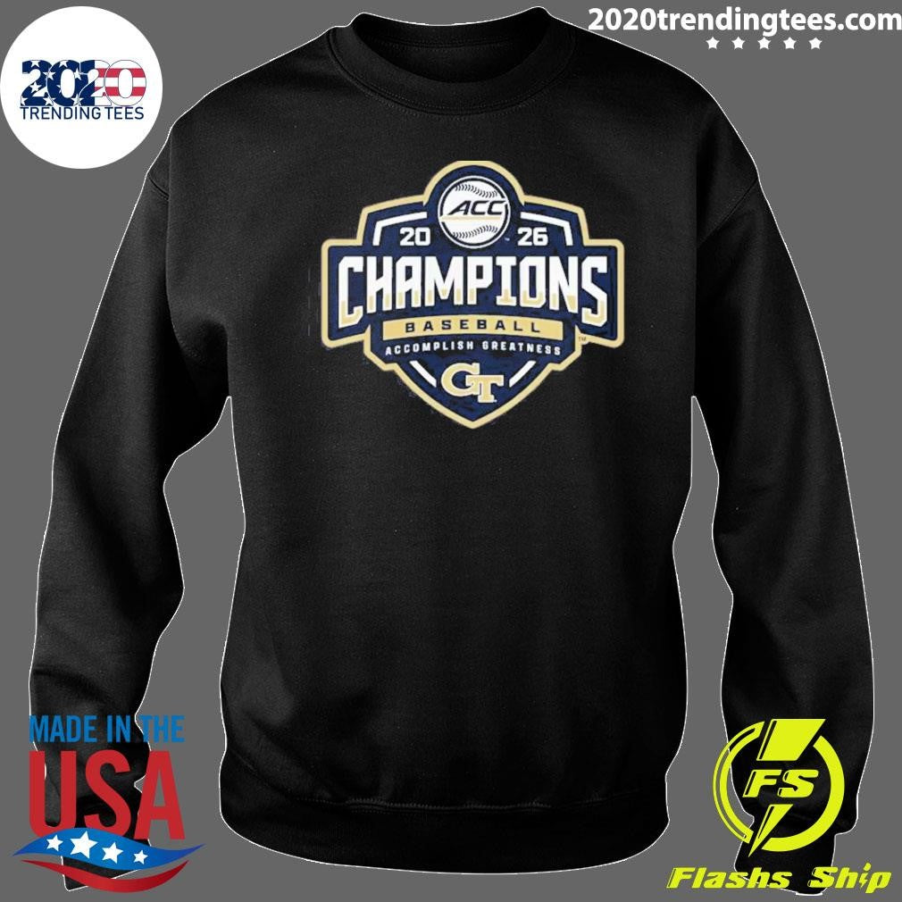 Georgia Tech Yellow Jackets 2026 Acc Baseball Tournament Champions Shirt