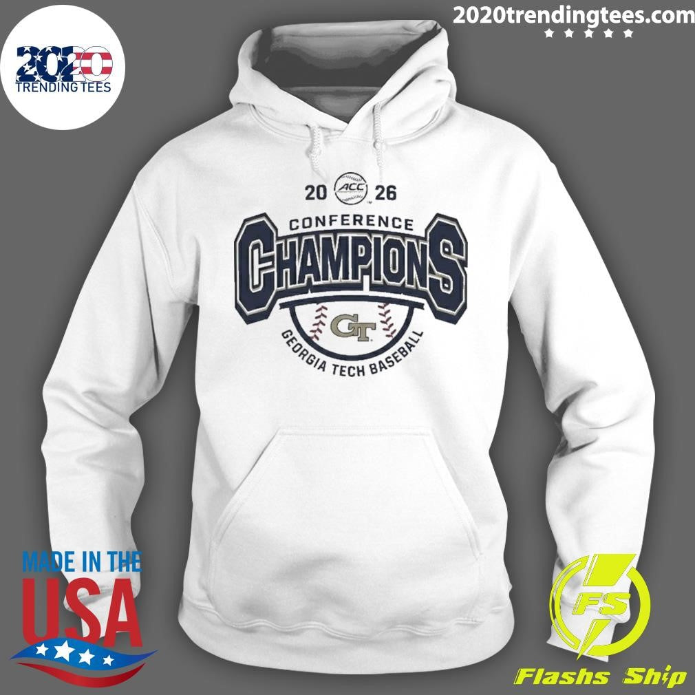 Georgia Tech Yellow Jackets Baseball Acc Tournament Champions 2026 Shirt