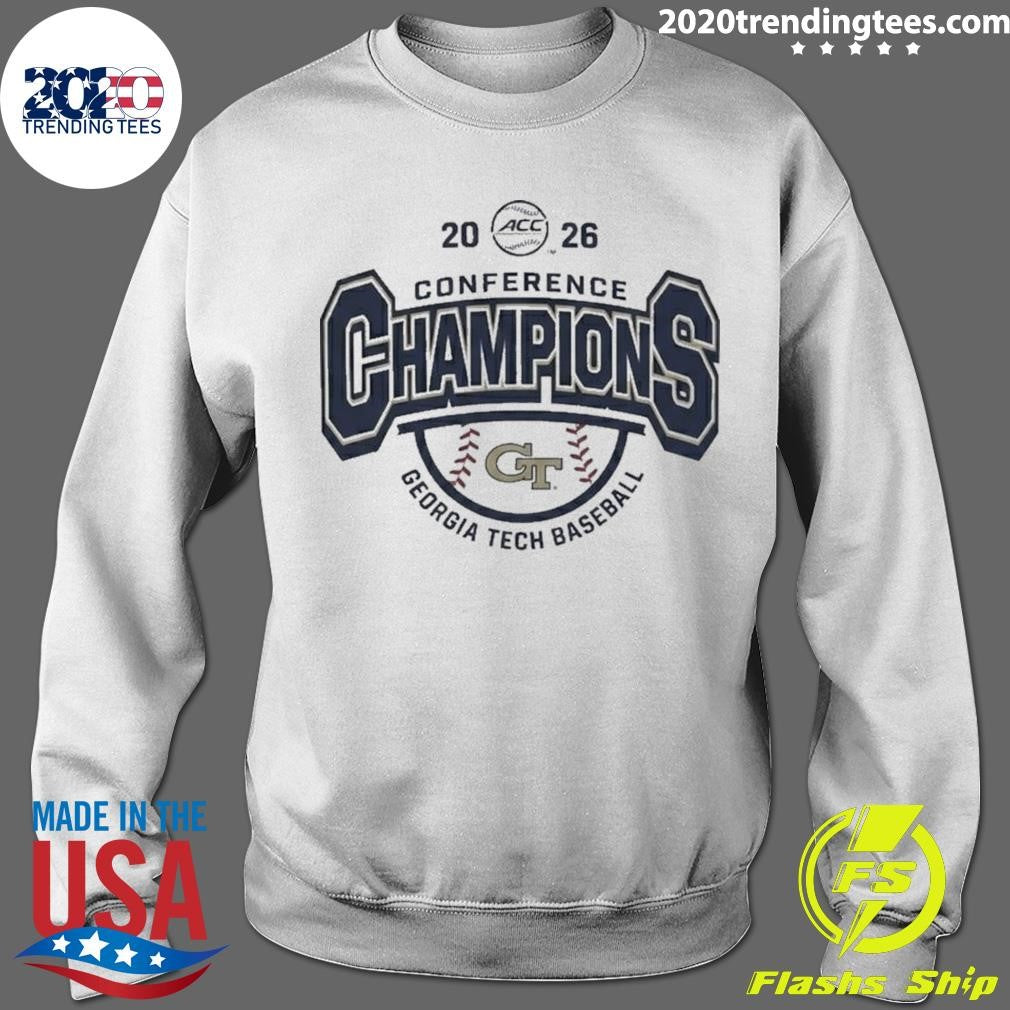 Georgia Tech Yellow Jackets Baseball Acc Tournament Champions 2026 Shirt