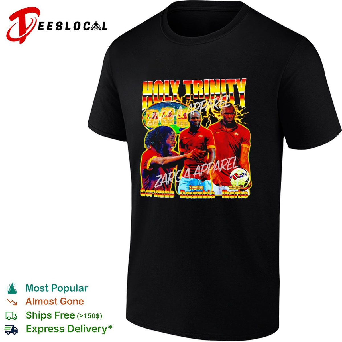 Gervinho Seydou Doumbia Victor Ibarbo AS Roma Holy Trinity Fifa Ultimate Team shirt