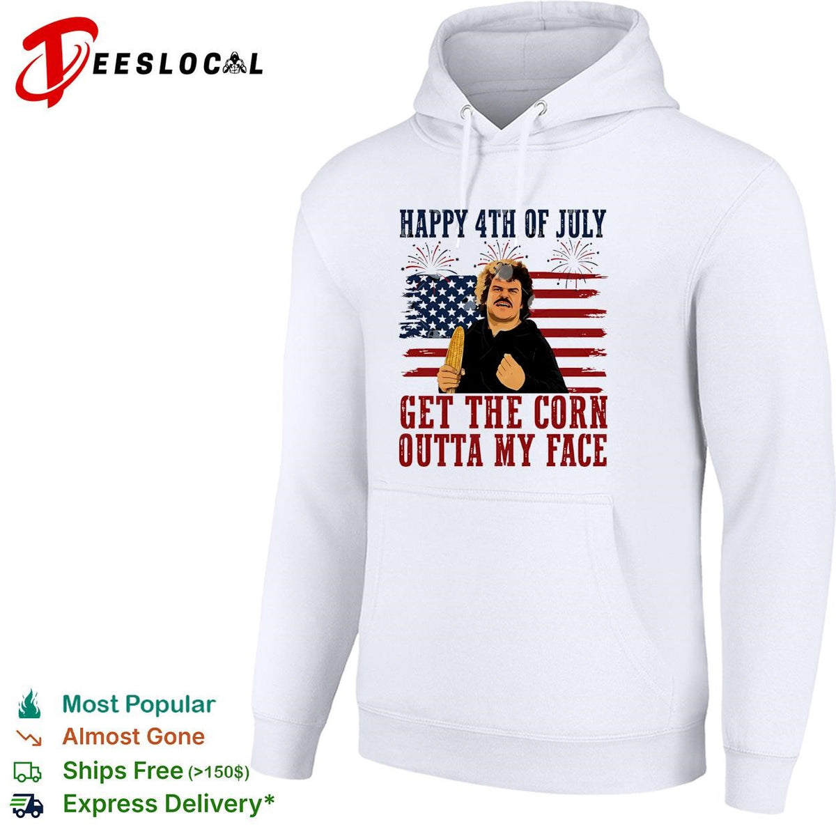 Get The Corn Outta My Face Funny Nacho Libre 4th of July shirt