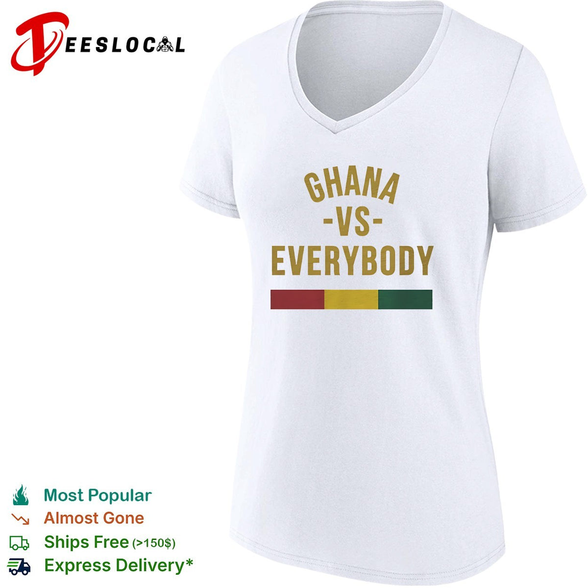 Ghana vs everybody flag soccer pride shirt