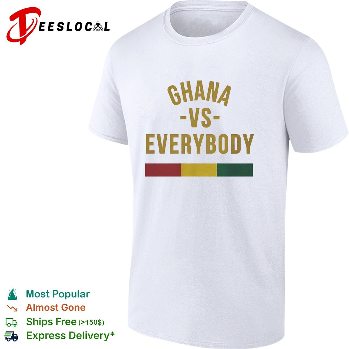 Ghana vs everybody flag soccer pride shirt