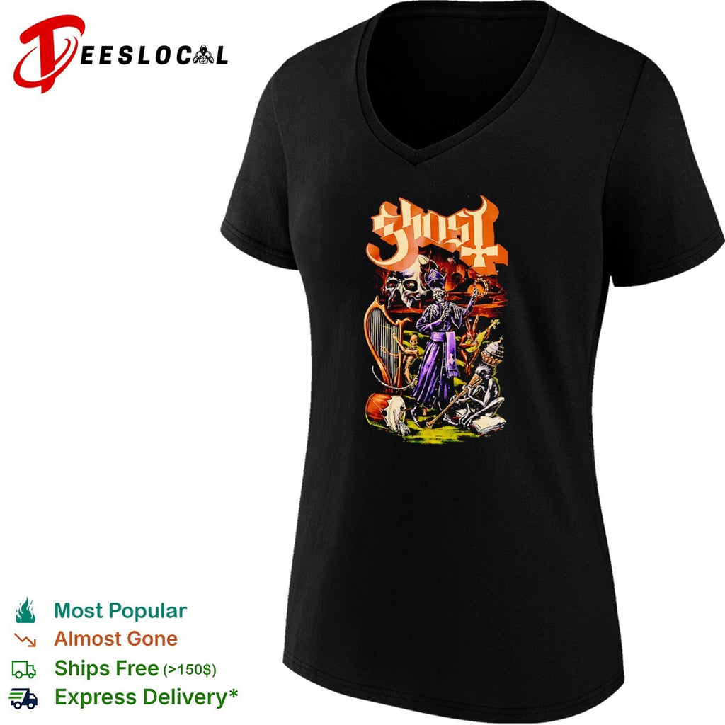 Ghost skull pope shirt