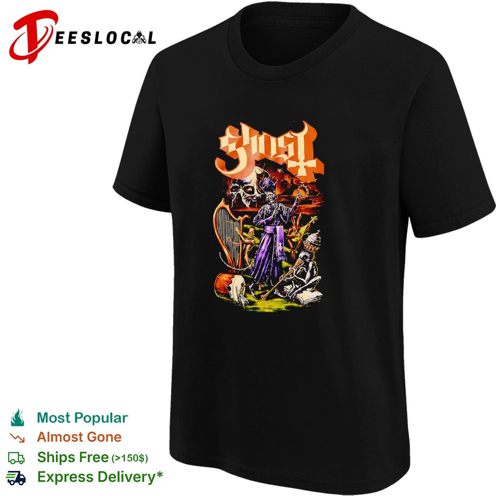 Ghost skull pope shirt