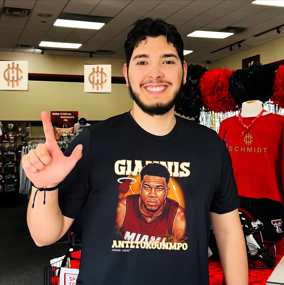 Giannis Antetokounmpo Miami Heat Airbrush signature shirt