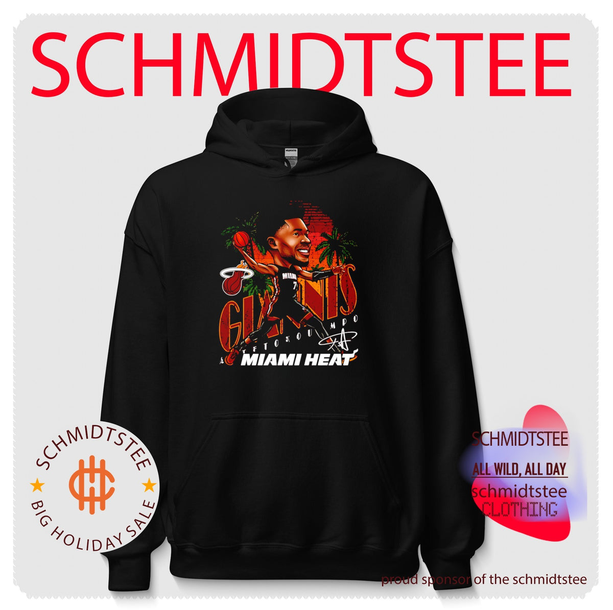 Giannis Antetokounmpo Miami Heat Cartoon signature shirt