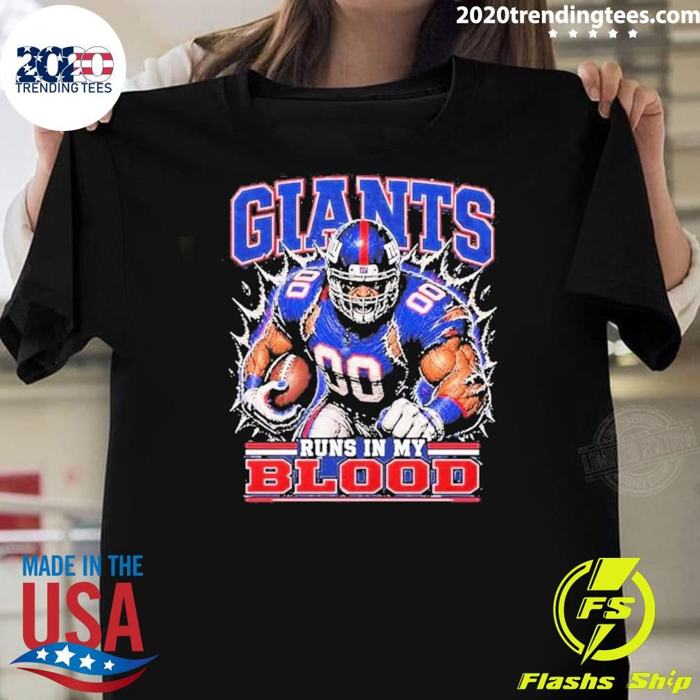 Giants Runs In My Blood Shirt