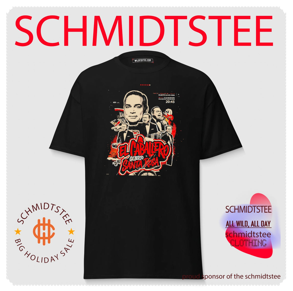 Gilberto Santa Rosa El Caballero de la Sals portrait vintage shirt