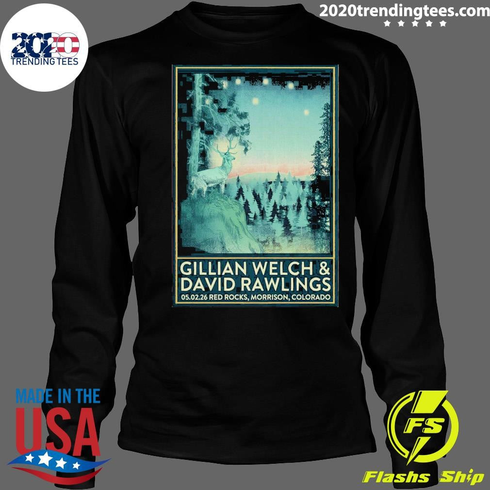 Gillian Welch And David Rawlings May 2 2026 in Morrison Colorado Shirt