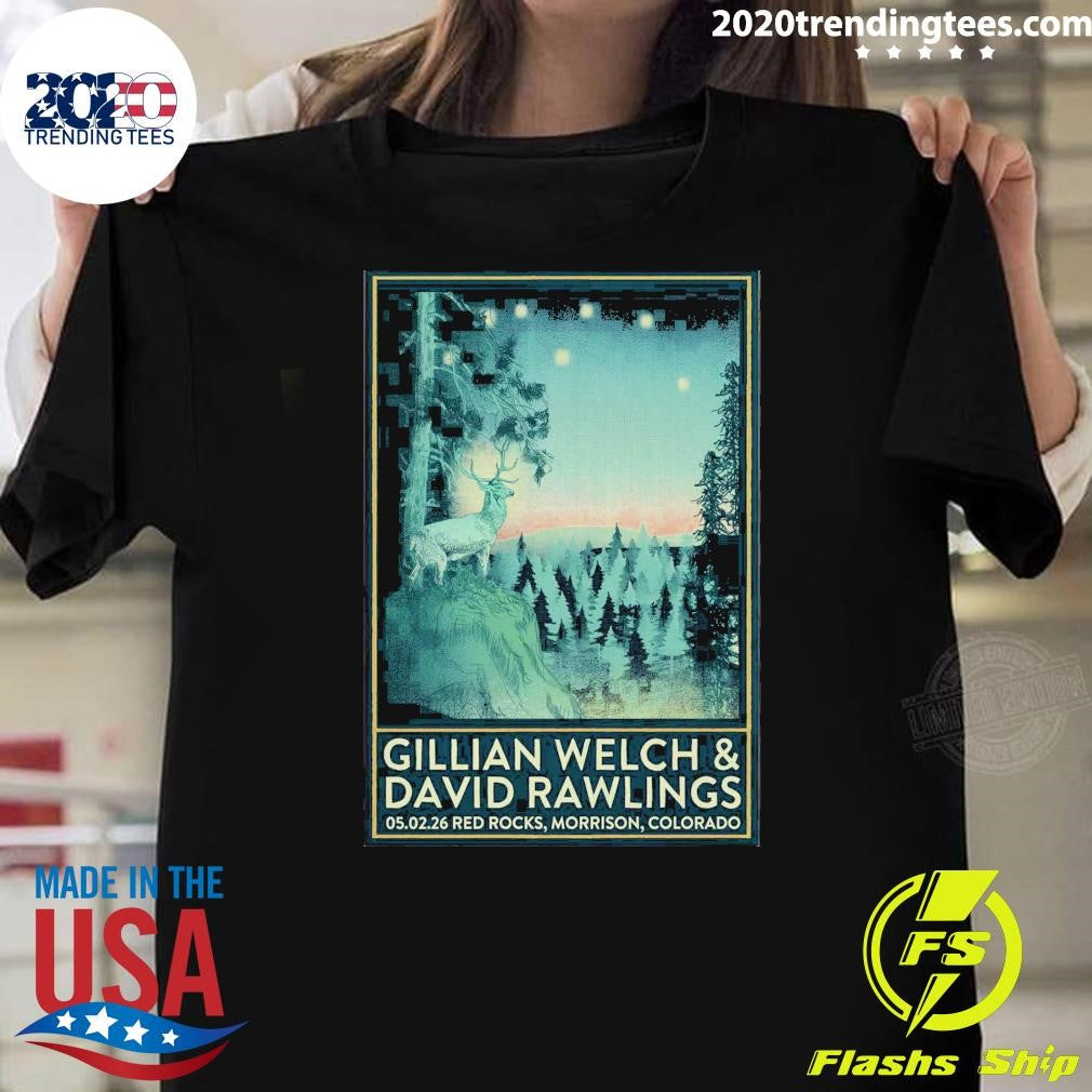 Gillian Welch And David Rawlings May 2 2026 in Morrison Colorado Shirt