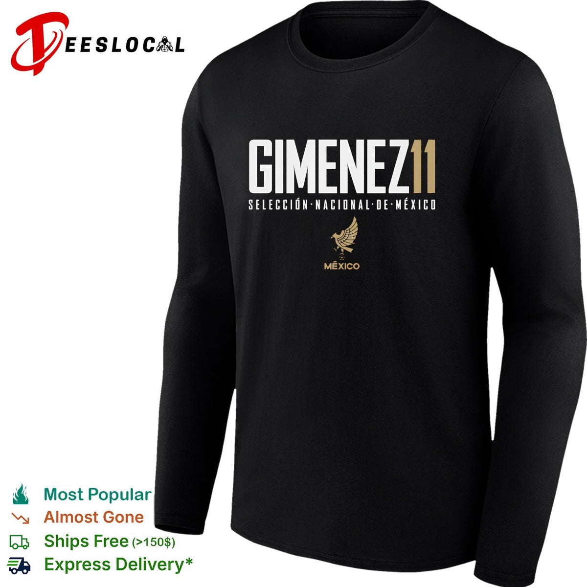 Gimenez 11 Mexico Seleccion Nacional soccer shirt