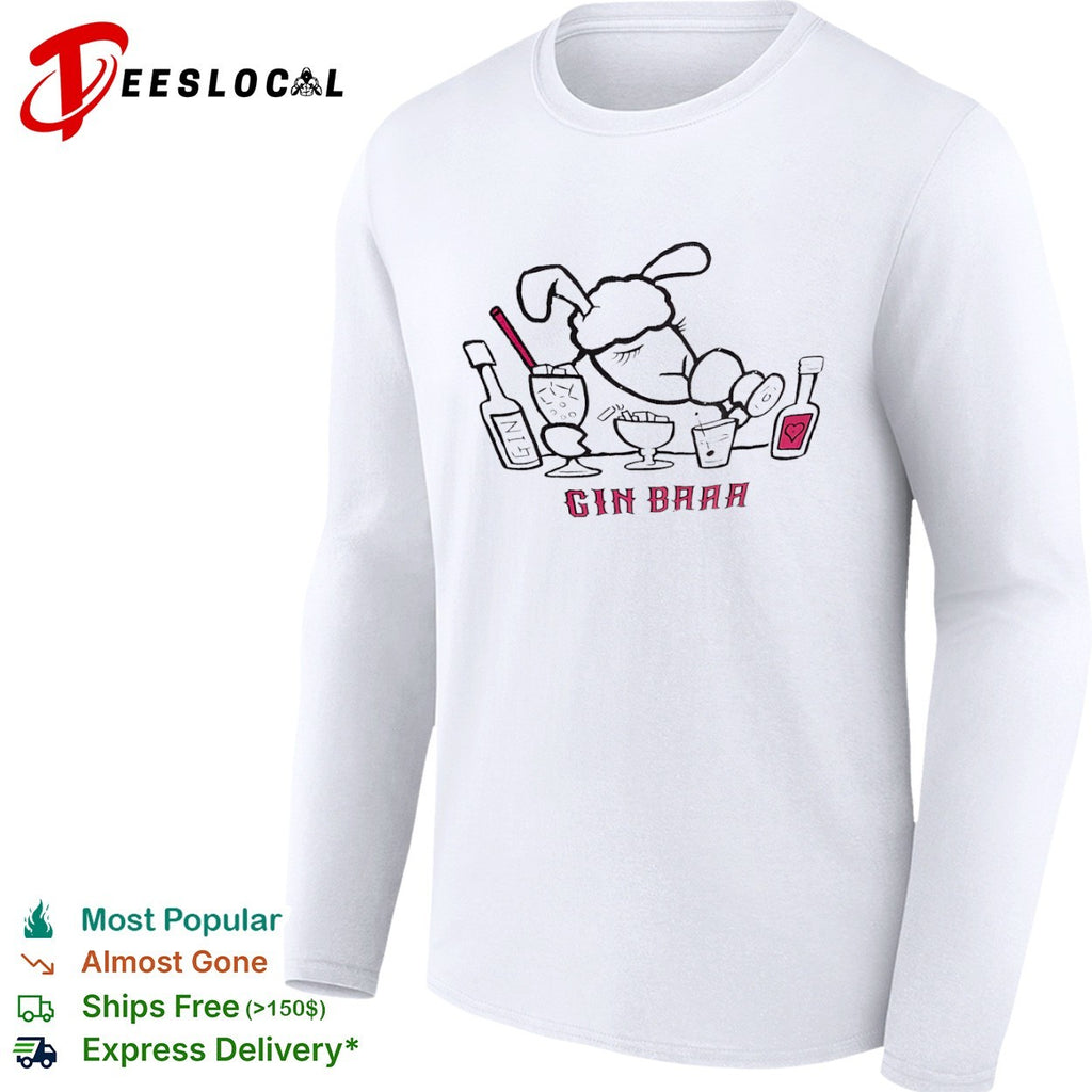 Gin Baaa Sheep Drinking Cocktails shirt