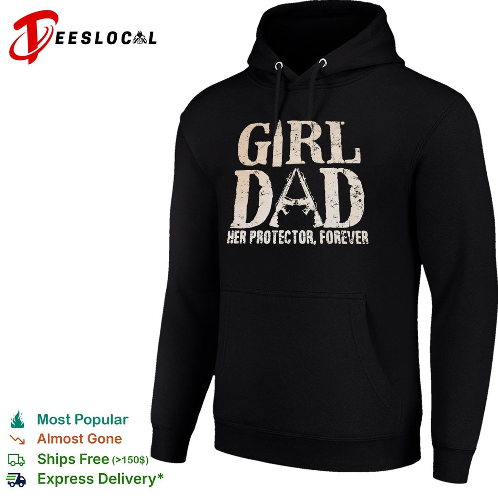 Girl dad her protector forever rifle shirt