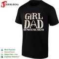 Girl dad her protector forever rifle shirt