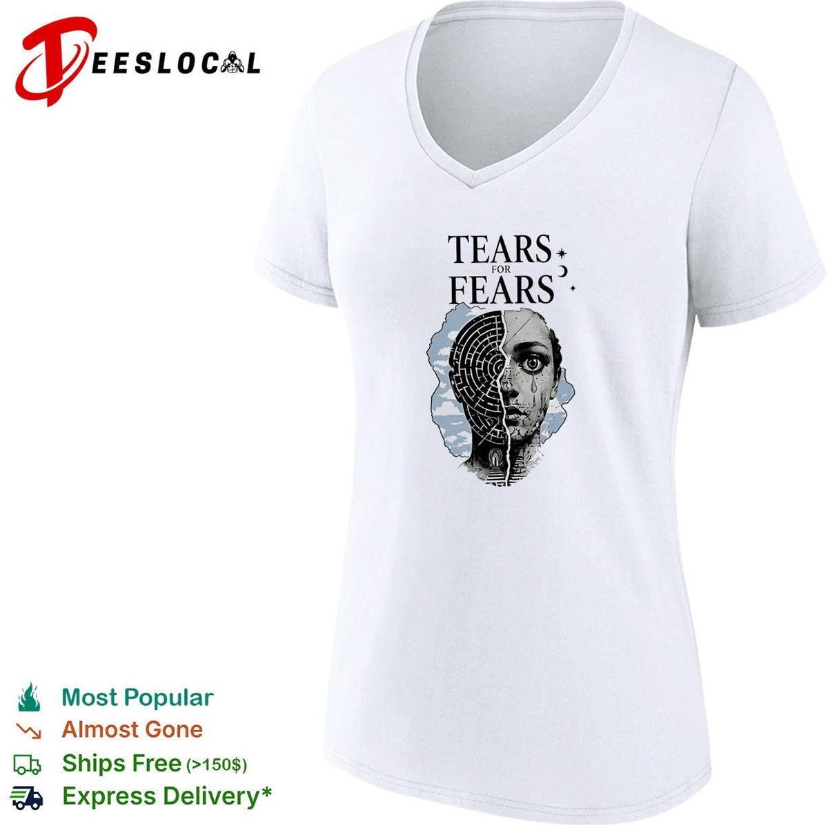 Girl tears for fears graphic shirt