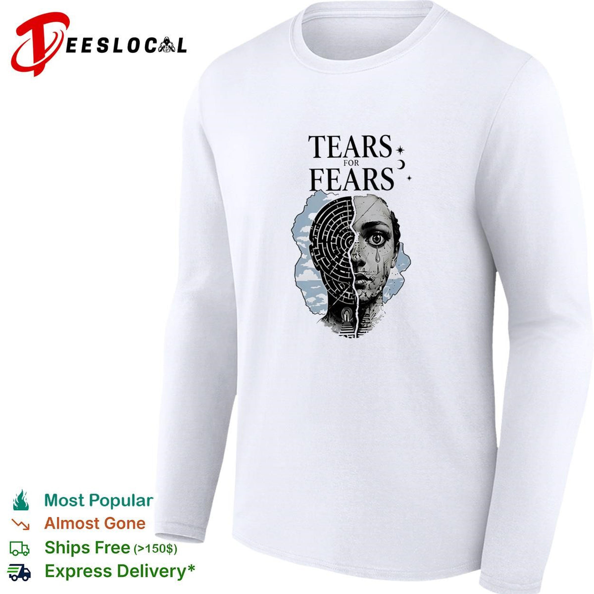 Girl tears for fears graphic shirt