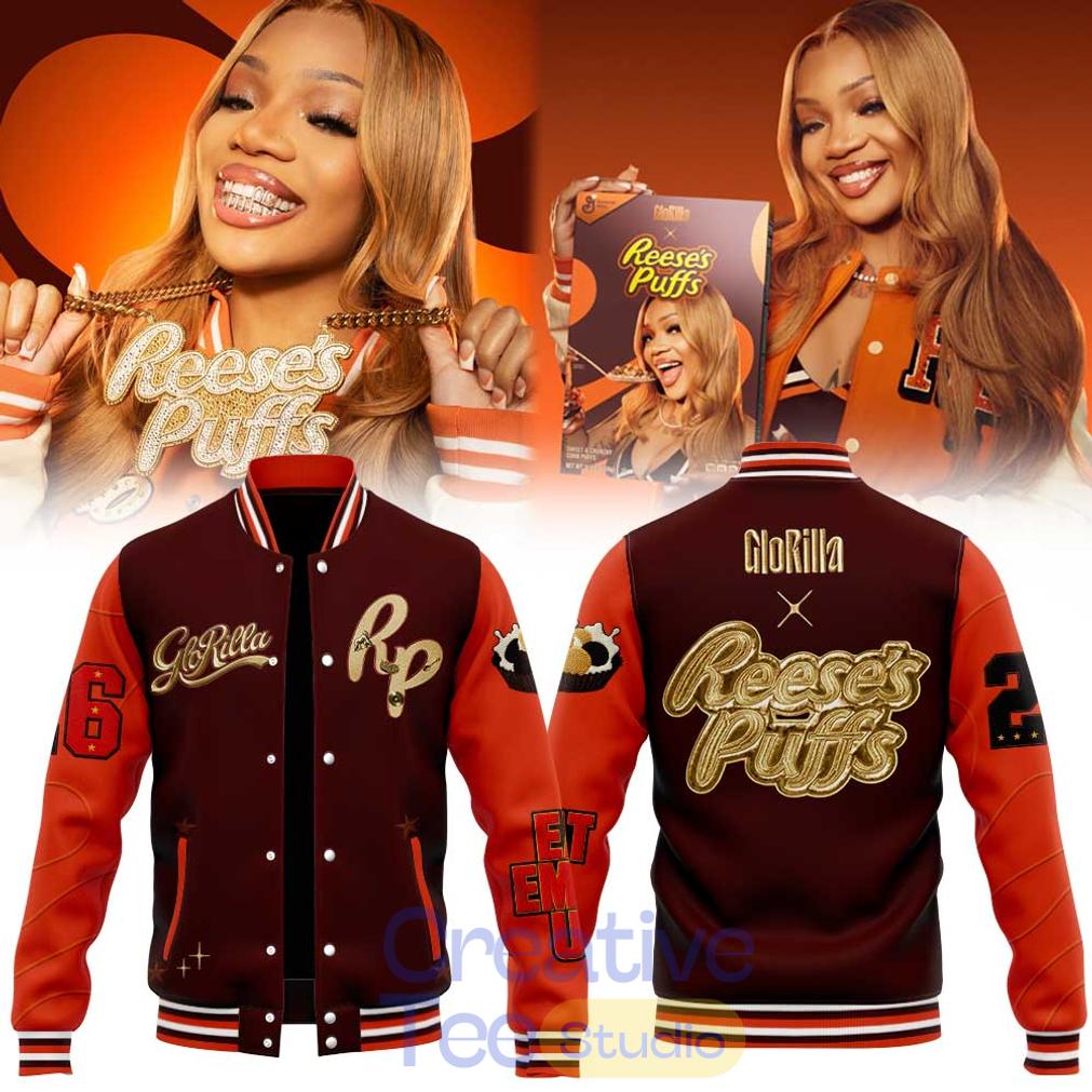 GloRilla x REESE’S PUFFS Letterman Baseball Jacket
