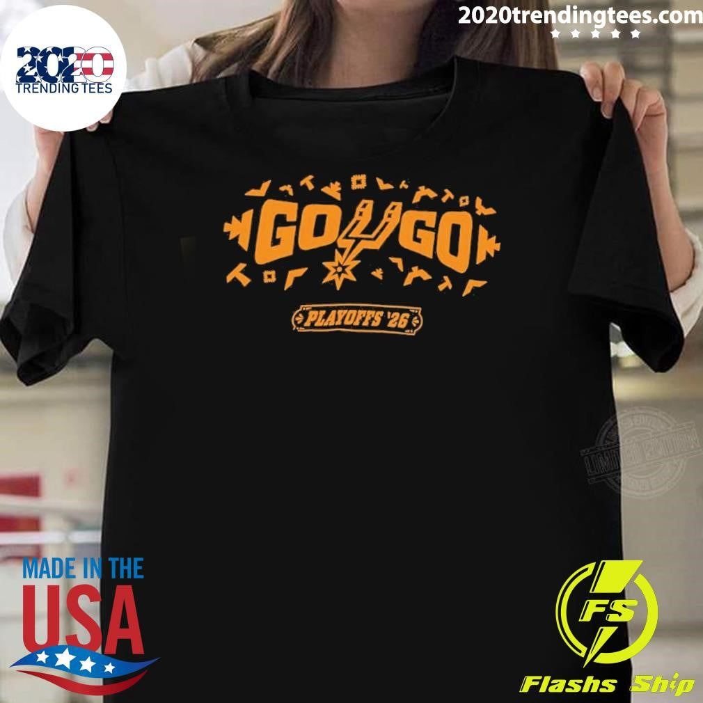 Go Go San Antonio Spurs Playoffs 2026 Limited Edition Nba Shirt