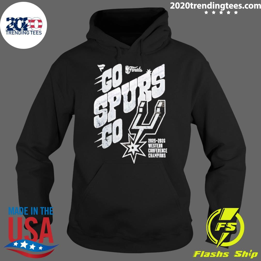 Go Spurs Go 2025-2026 Nba Western Conference Champions San Antonio Spurs Shirt