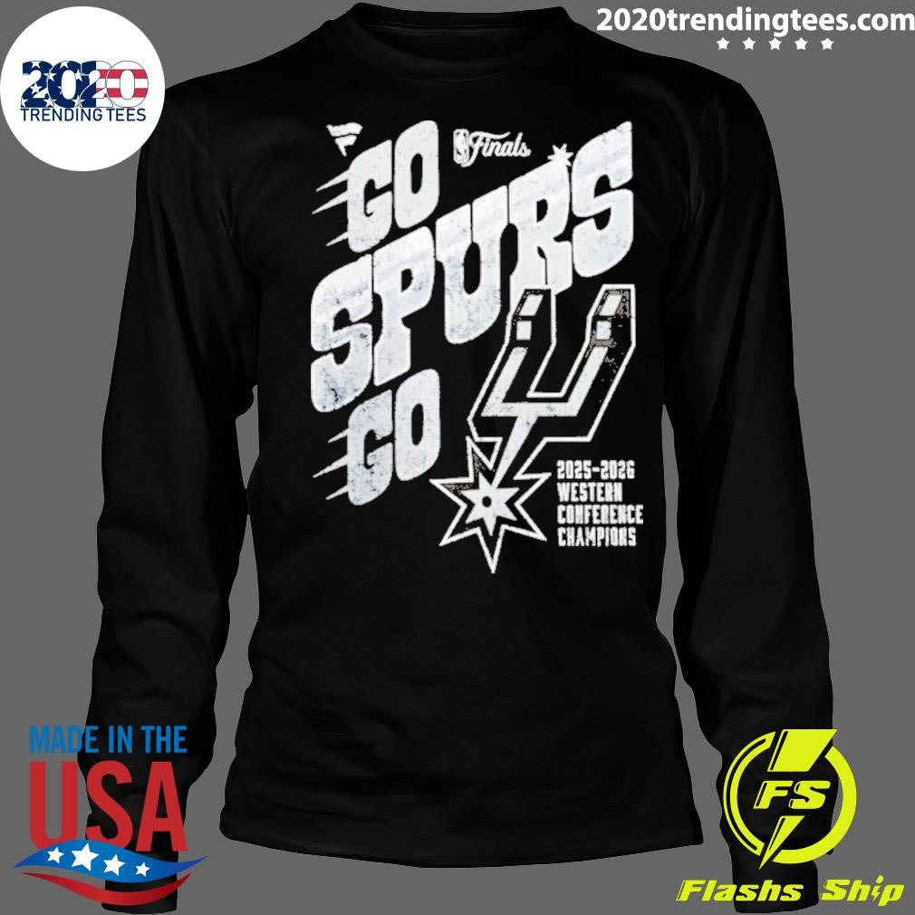 Go Spurs Go 2025-2026 Nba Western Conference Champions San Antonio Spurs Shirt
