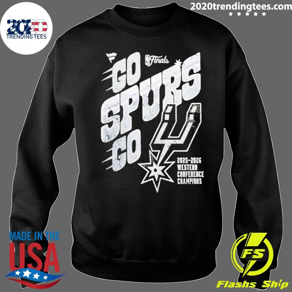 Go Spurs Go 2025-2026 Nba Western Conference Champions San Antonio Spurs Shirt