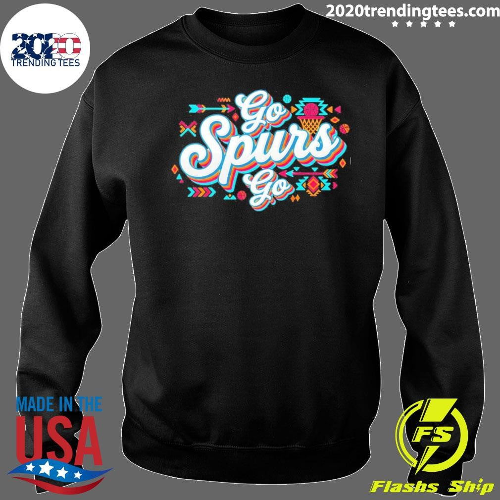 Go Spurs Go Retro Basketball Shirt
