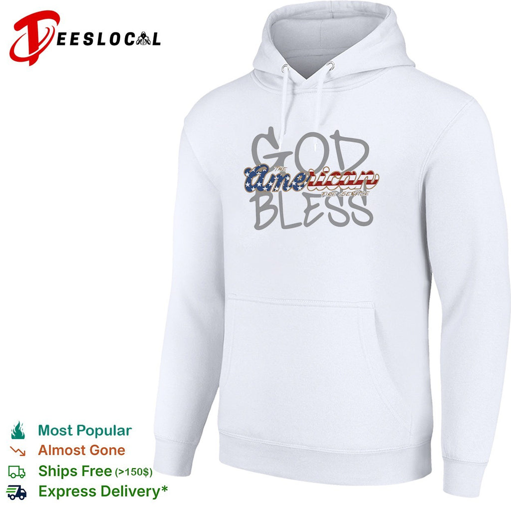 God Bless The American Fire Service USA flag shirt