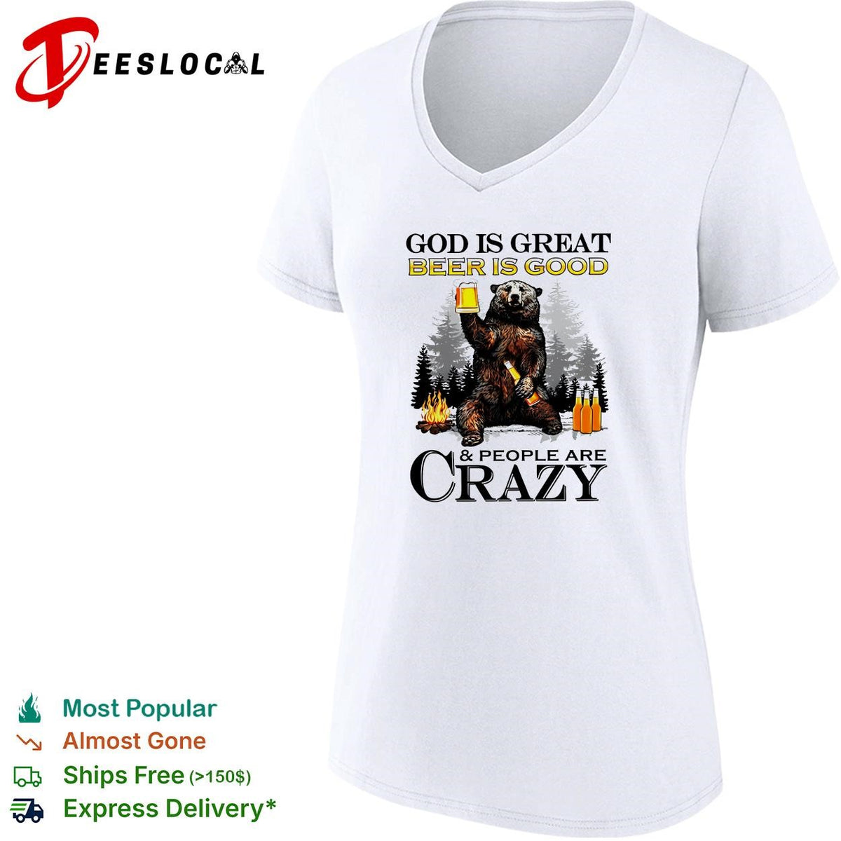 God is great Michelob Ultra is good and people are crazy shirt
