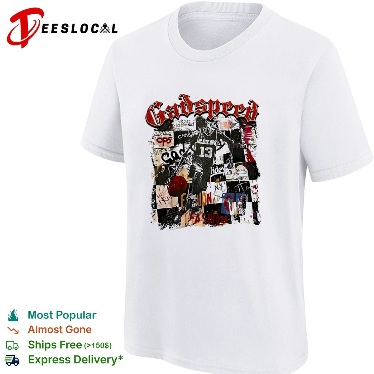 Godspeed Black Ops 13 Basketball shirt