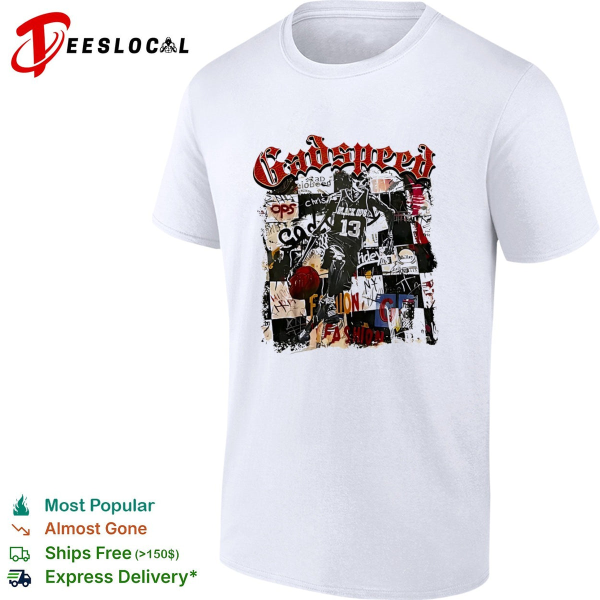 Godspeed Black Ops 13 Basketball shirt