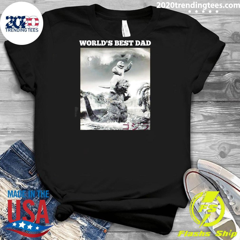 Godzilla World’s Best Dad 2026 Tee Shirt