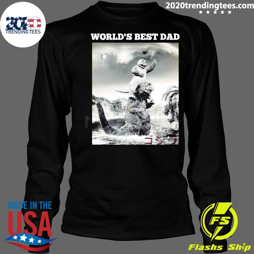 Godzilla World’s Best Dad 2026 Tee Shirt