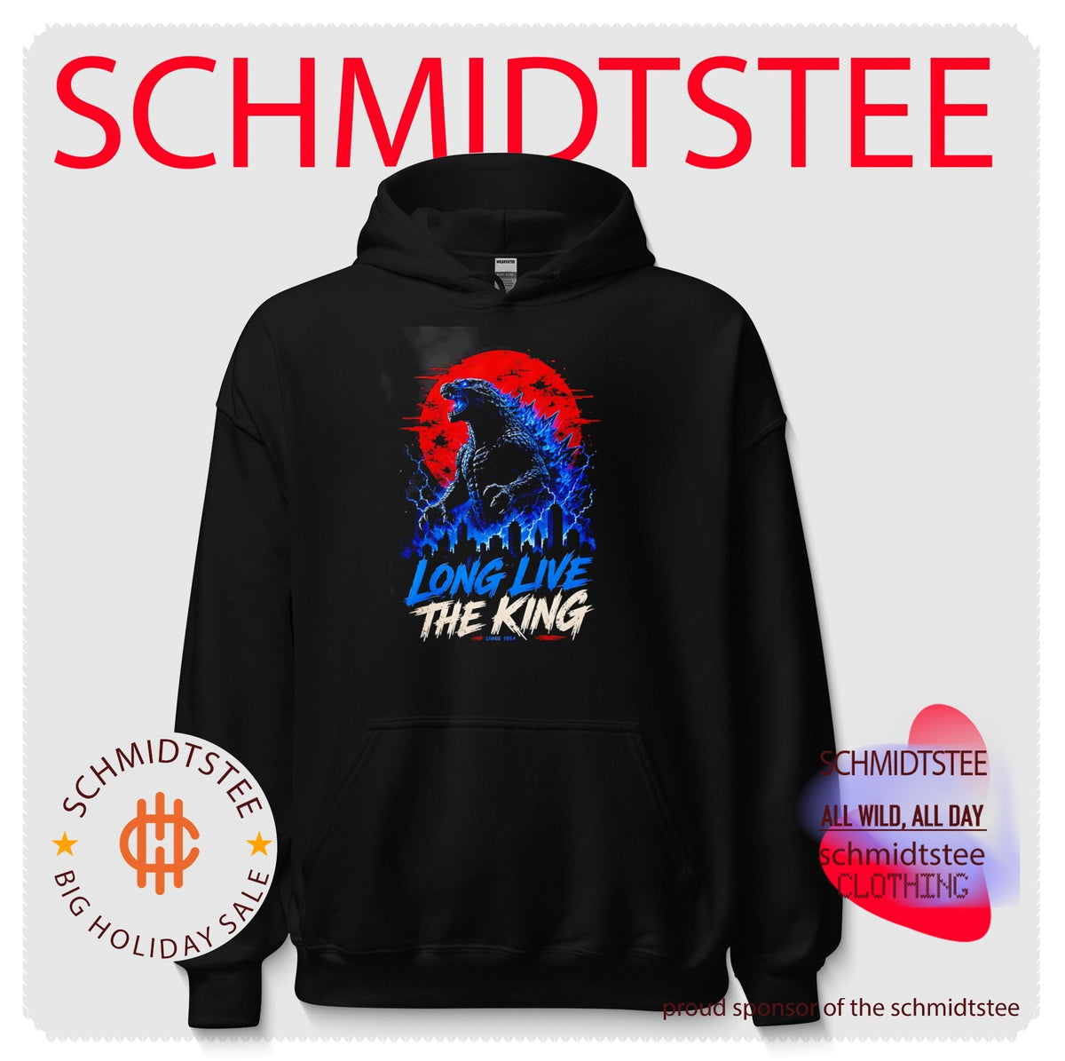 Godzilla long live the king illustration shirt