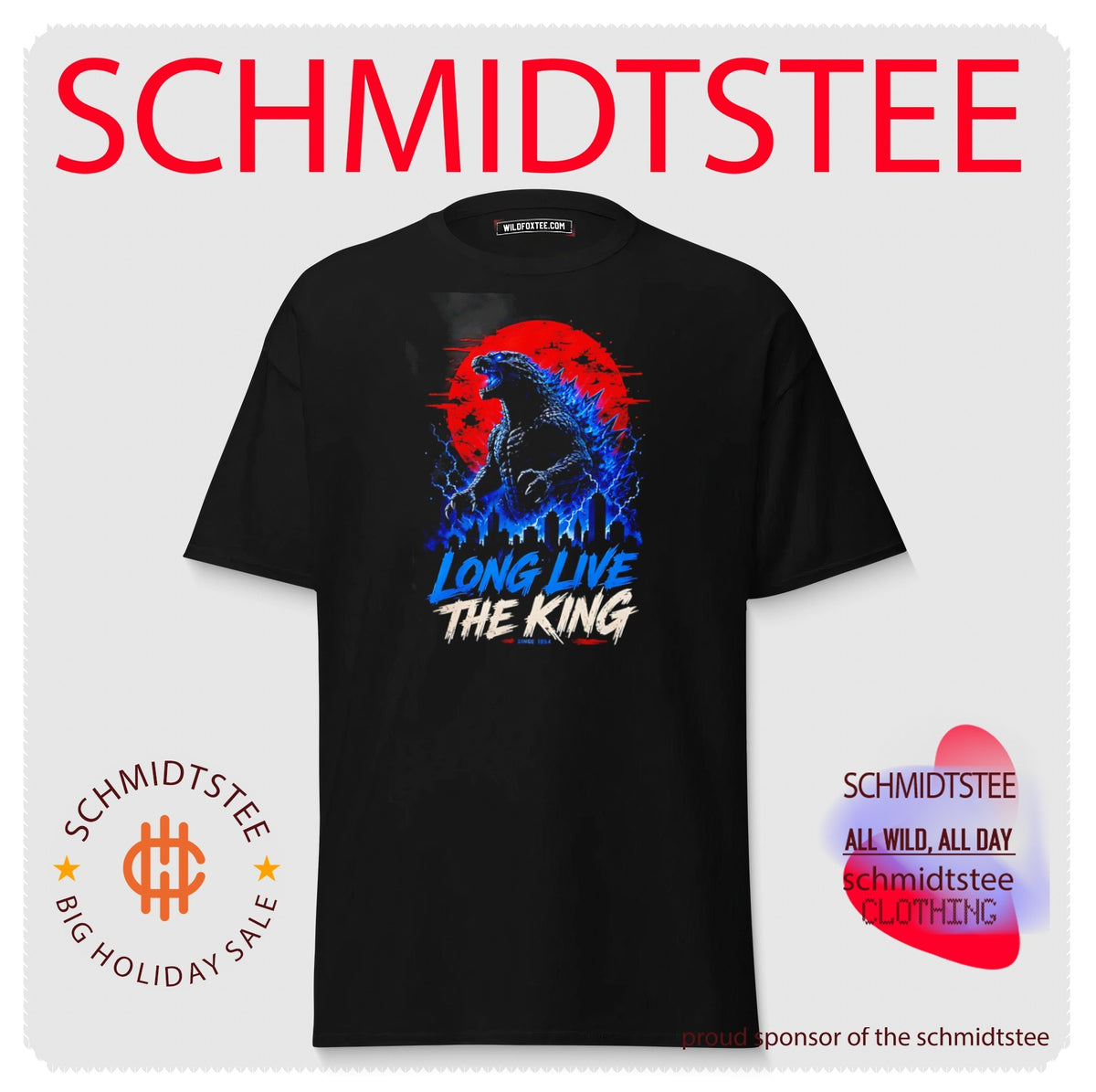Godzilla long live the king illustration shirt