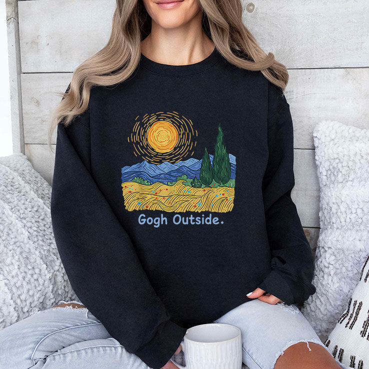 Gogh Outside Starry Night T Shirt