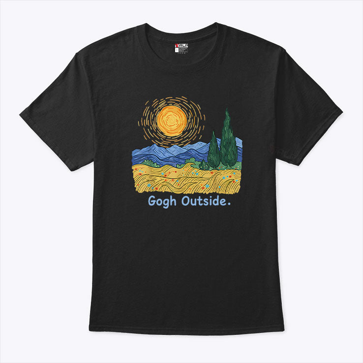 Gogh Outside Starry Night T Shirt