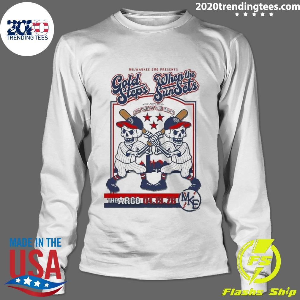 Gold Steps And When The Sun Sets In Whitefish Bay WI On April 19 2026 Tour Shirt