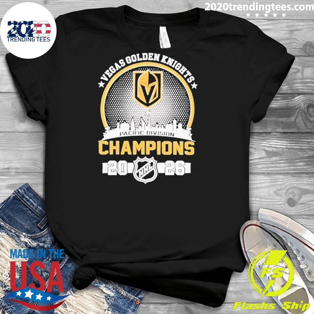 Golden Knights 2026 Pacific Division Champions City Skyline Shirt