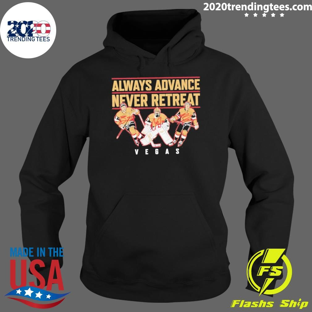 Golden Knights Always Advance Never Retreat Autographed Shirt