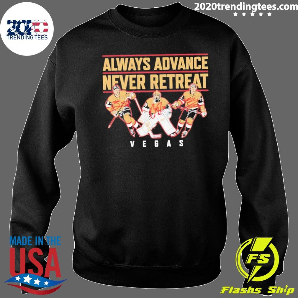 Golden Knights Always Advance Never Retreat Autographed Shirt