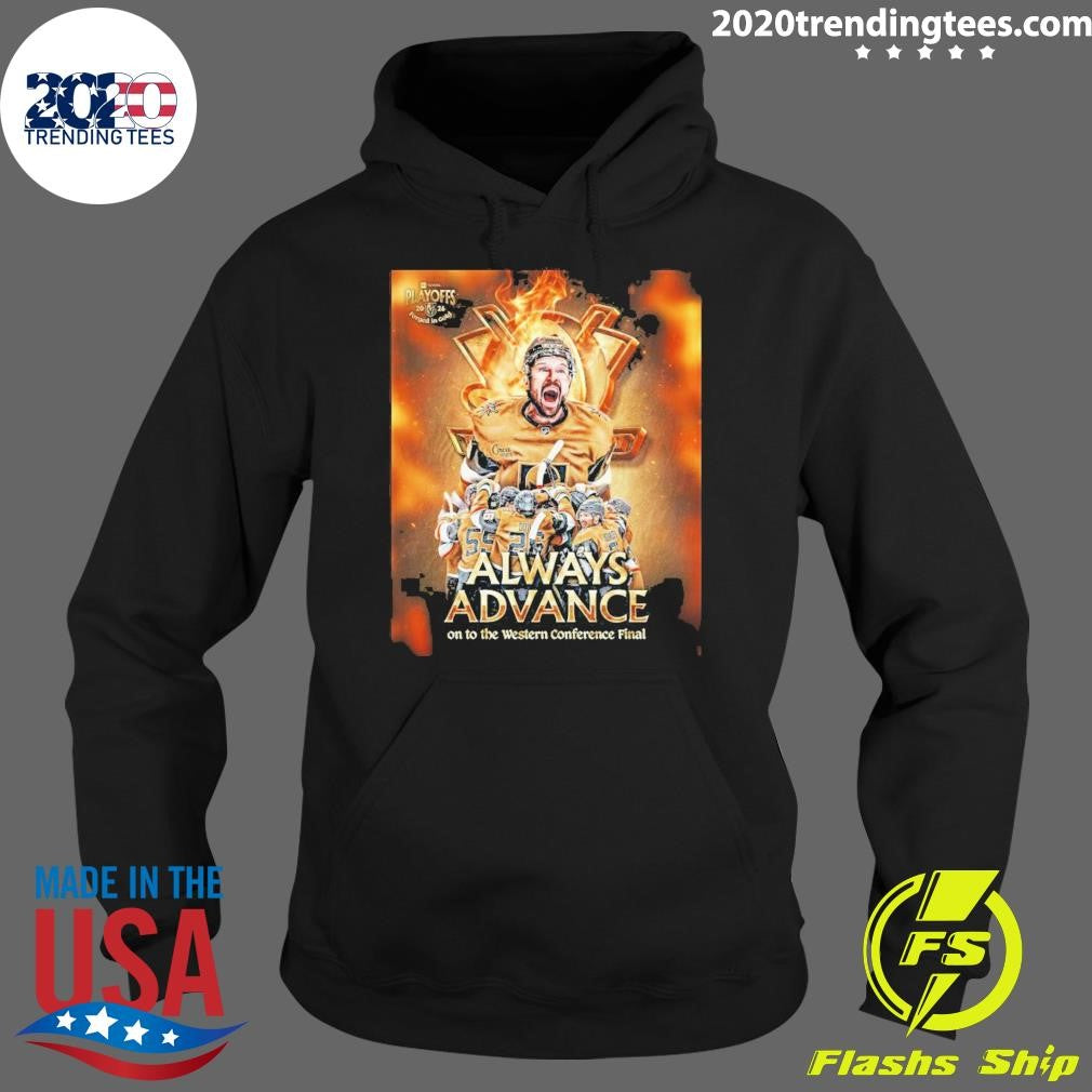 Golden Knights Playoffs 2026 Forged In Gold Always Advance On To The Western Conference Final Shirt