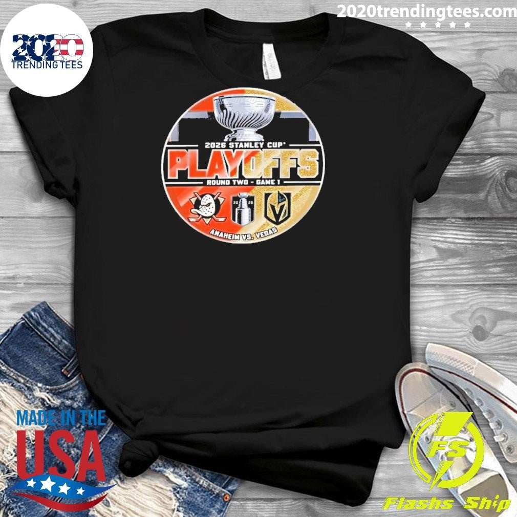 Golden Knights Vs Anaheim Ducks Playoff Round 2 Game 1 Matchup Shirt
